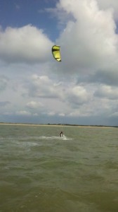Kitesurf féminin à l'école Noirmoutier / Fromentine / Vendée