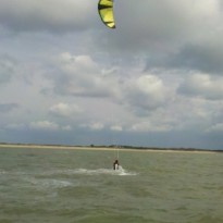 Kitesurf féminin à l'école Noirmoutier / Fromentine / Vendée
