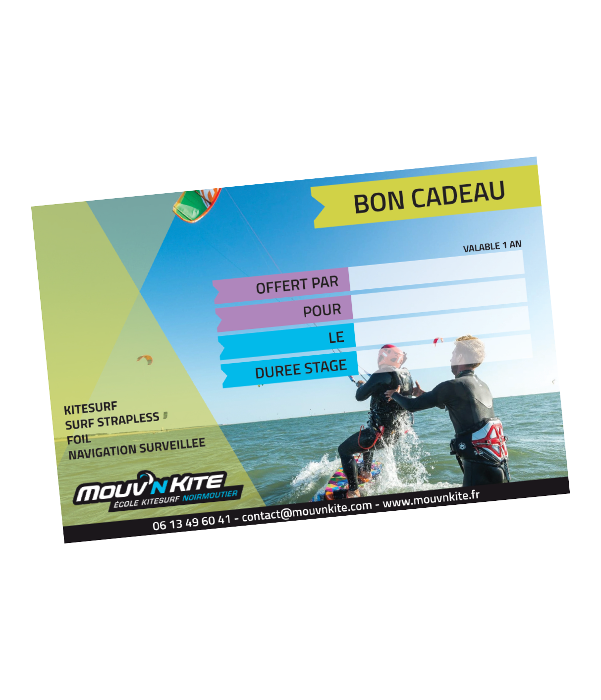 Offrir un stage de kitesurf à Noirmoutier / Fromentine / Vendée